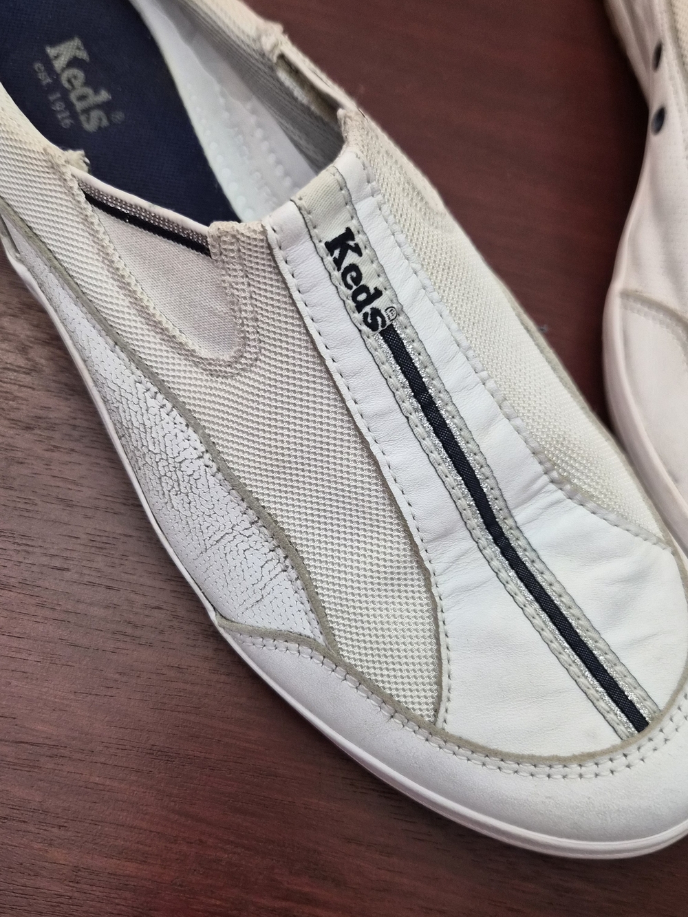 Keds Slip-On Canvas Sneakers for Men - White - Picture 7 of 9
